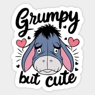 Grumpy But Cute Sticker